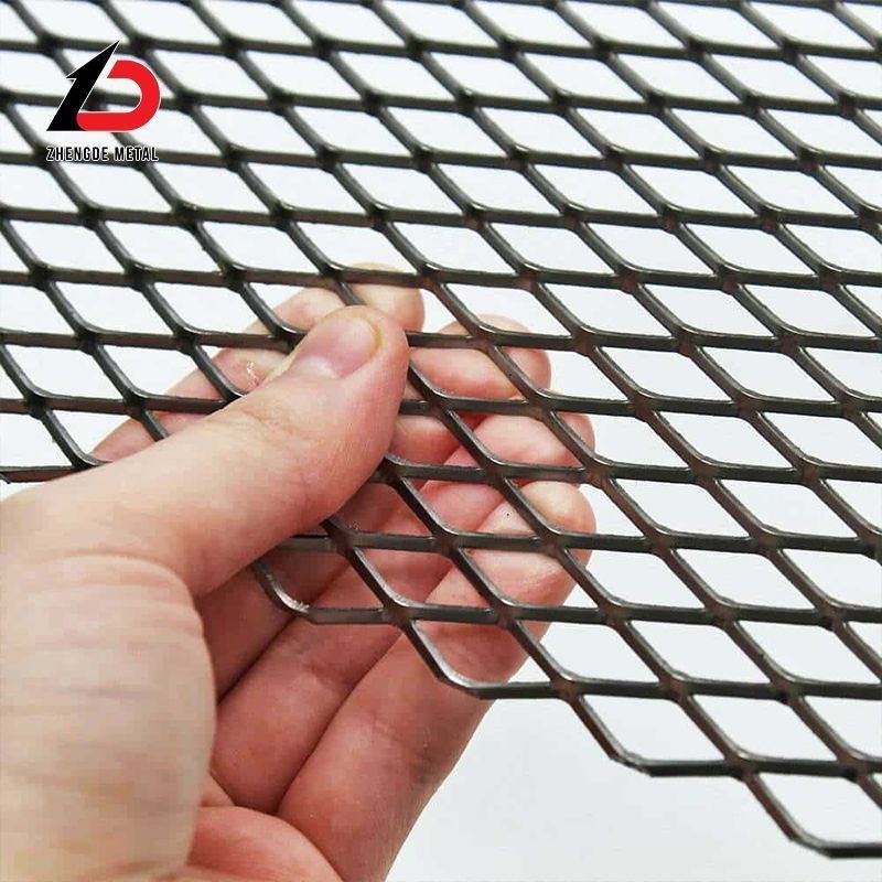 Customized Size 304 201 310 316 Aluminum Stainless Steel Expanded Metal Mesh For Wall Facade