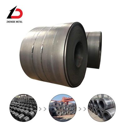 গলিত A36 SS400 S235jr Q235 কালো এইচআরসি গরম ঘূর্ণিত কার্বন ইস্পাত রোল সহ সমতলকরণ