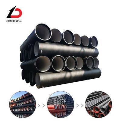ISO2531 En598 DN80-DN2600 এক নেতৃস্থানীয় নির্মাতারা K9, C40, C30, C25 নমনীয় লোহা পাইপ সস্তা দাম বিক্রয় জন্য