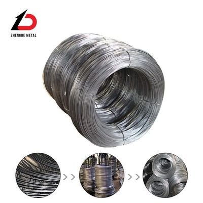 SAE1008b SAE1006 S45c 77b 82b 5.5mm স্প্রিং স্টিল ওয়্যার Swrm Stkm11A হট ডাম্প গ্যালভানাইজড মেটাল ওয়্যার